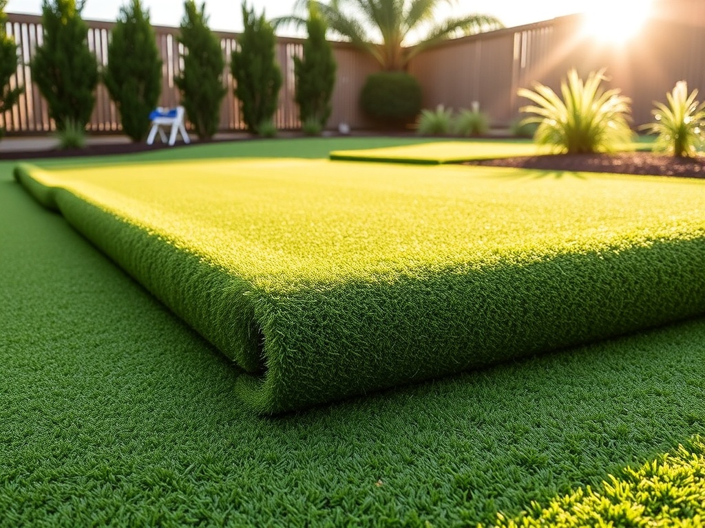 installing synthetic putting green turf
