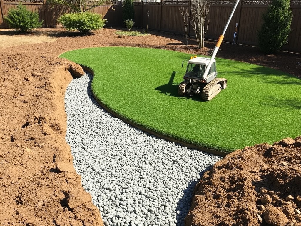 drainage layer for putting green