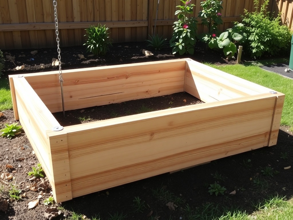 assembling raised garden bed frame