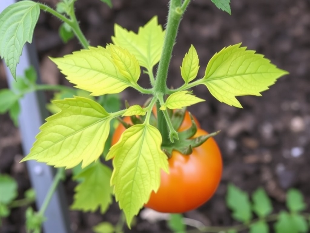 unhealthy tomato plant