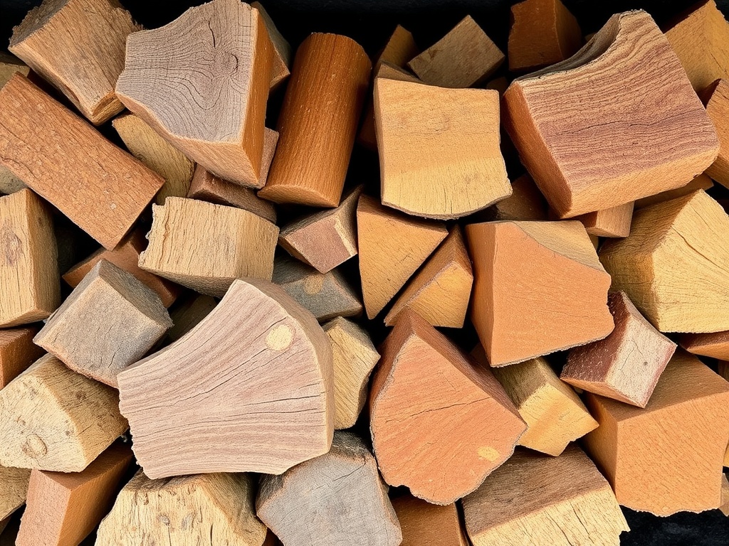 oak and hickory smoking wood chunks