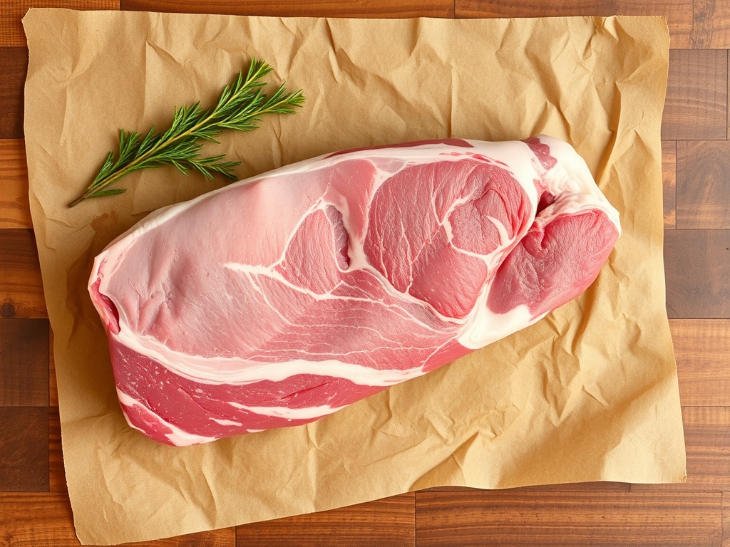 raw brisket on butcher paper