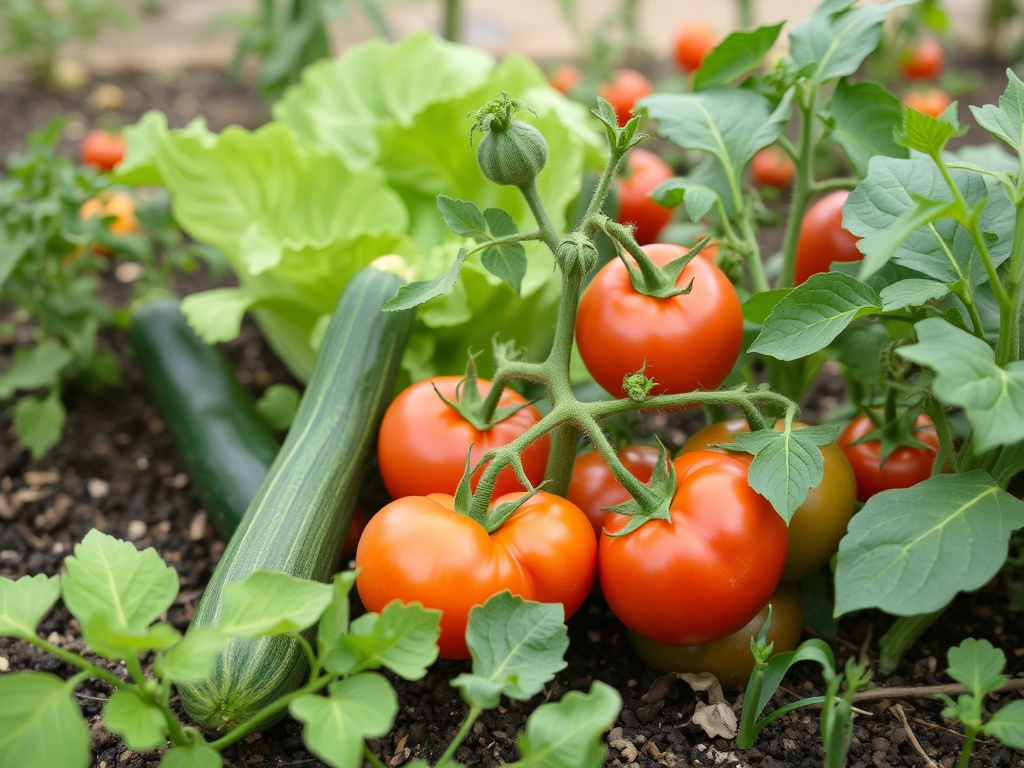 beginner vegetables in garden