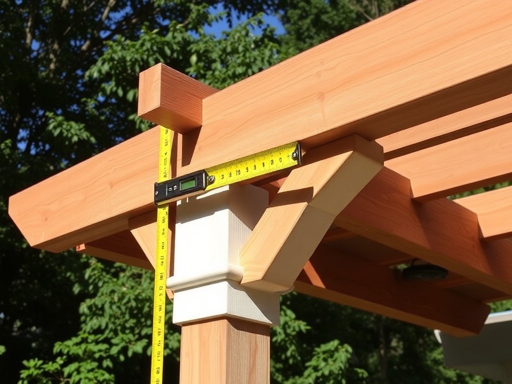 measuring pergola beam