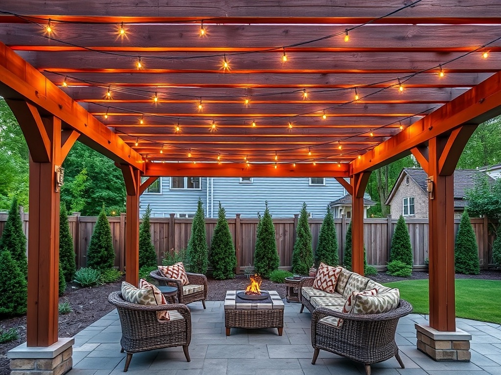 backyard pergola structure