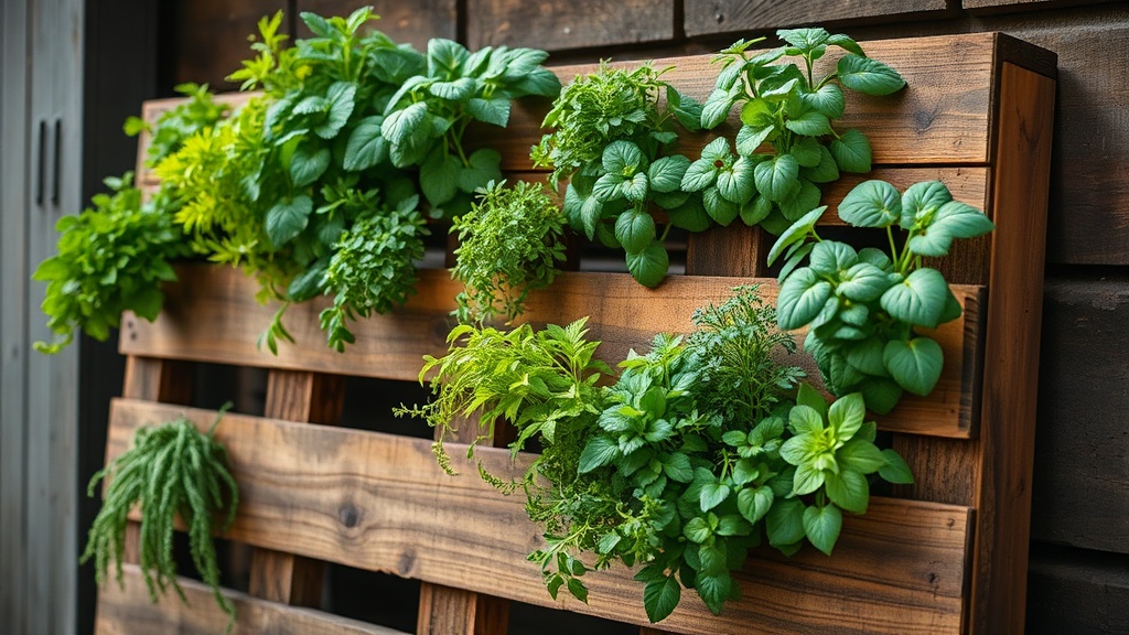 Turn Your Old Pallets into a Rustic Vertical Herb Garden