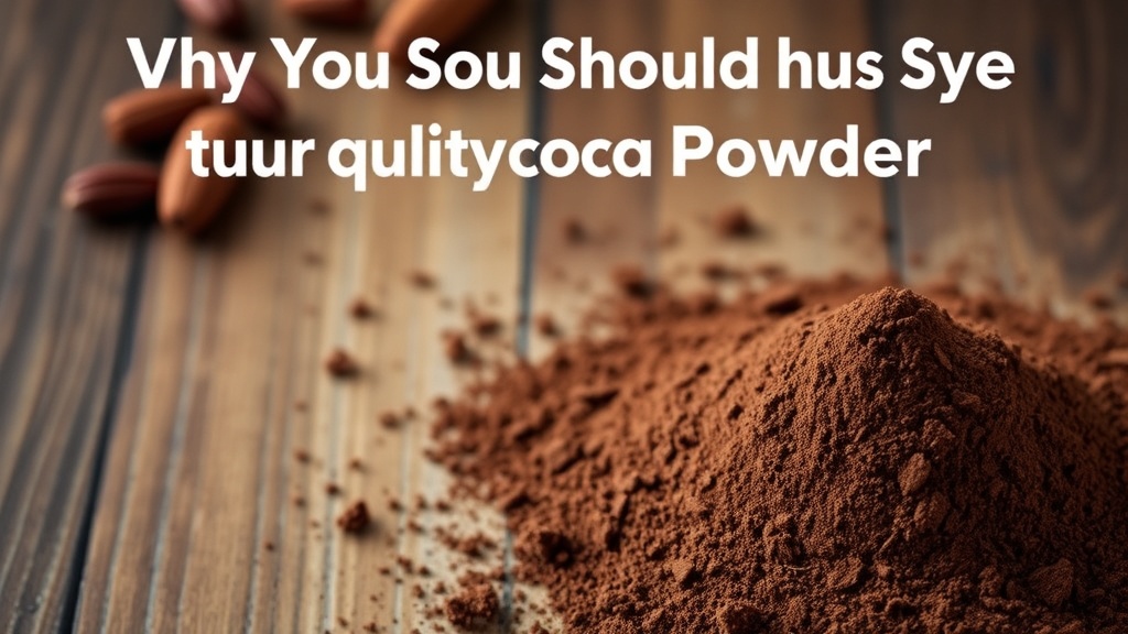 Why You Should Use High Quality Cocoa Powder