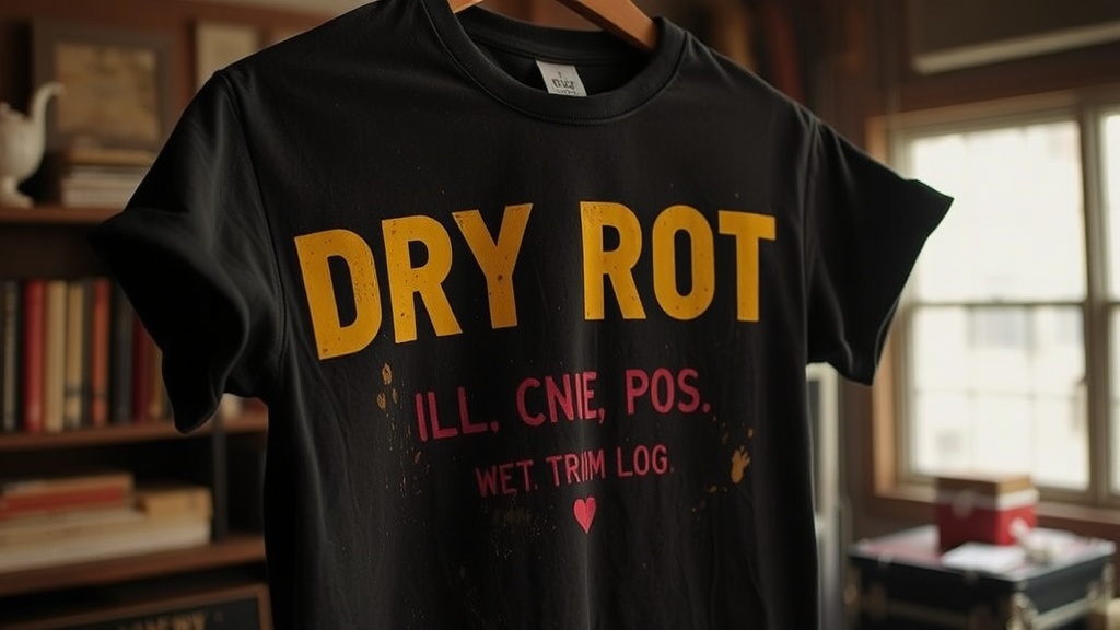 Identifying Dry Rot in Vintage Black Concert T-Shirts