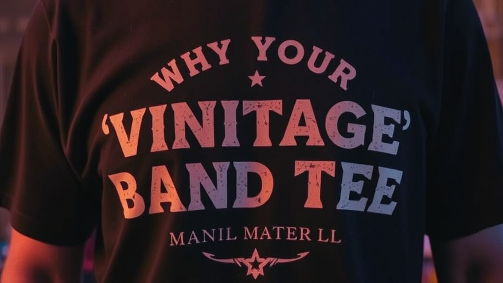 Why Your "Vintage" Band Tee Might Be Younger Than You Think