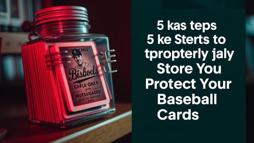 5 key Steps to Properly Store and Protect Your Baseball Cards