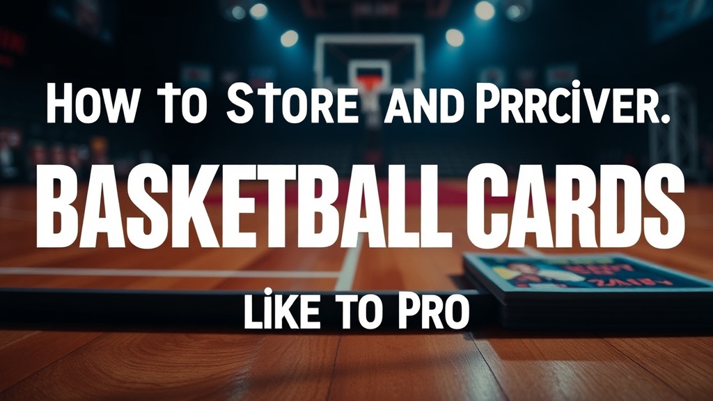 How to Store and Protect Your Basketball Cards Like a Pro