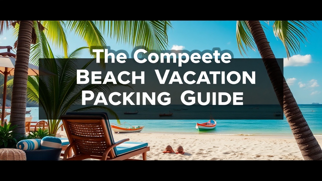 The Complete Beach Vacation Packing Guide: Essentials for Tropical Getaways