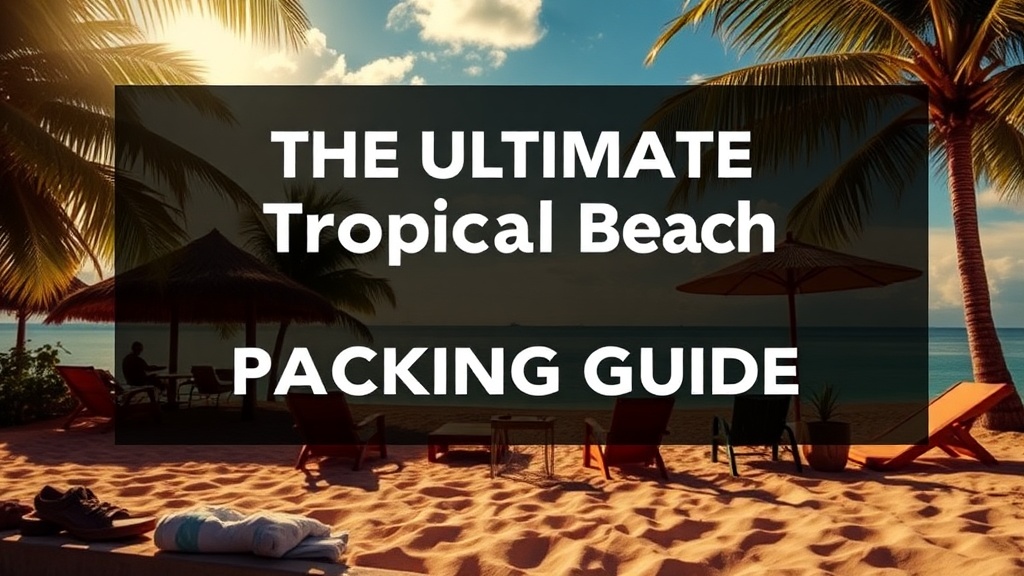 The Ultimate Tropical Beach Packing Guide: What Actually Matters (and What Doesn’t)