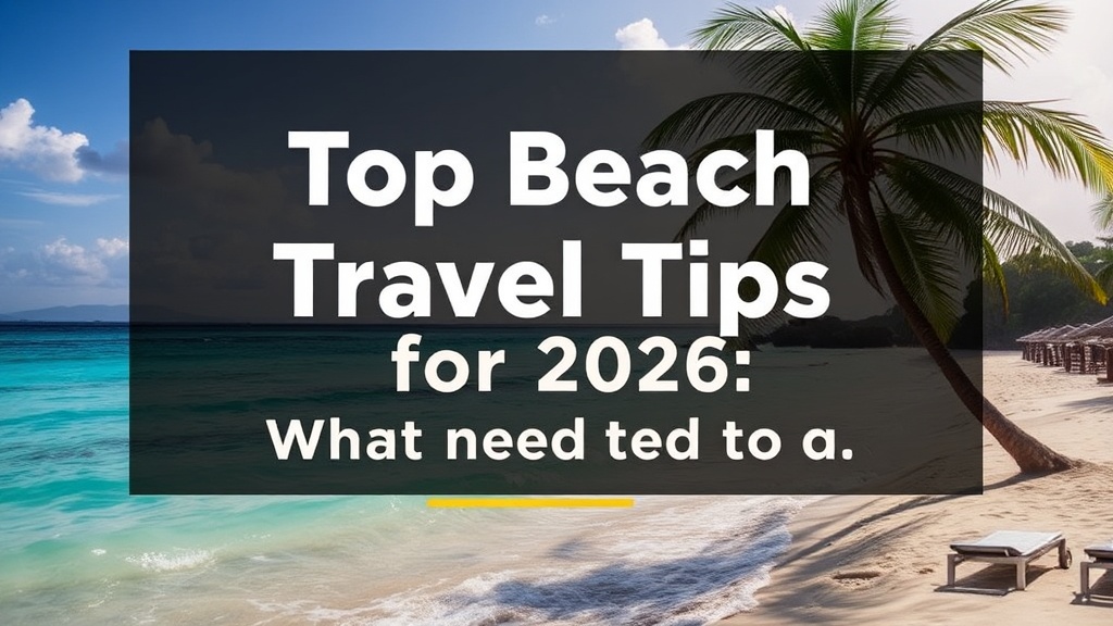 Top Beach Travel Tips for 2026: What You Need to Know
