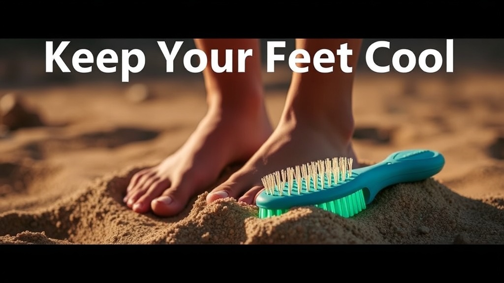 Keep Your Feet Cool with a Portable Sand Brush