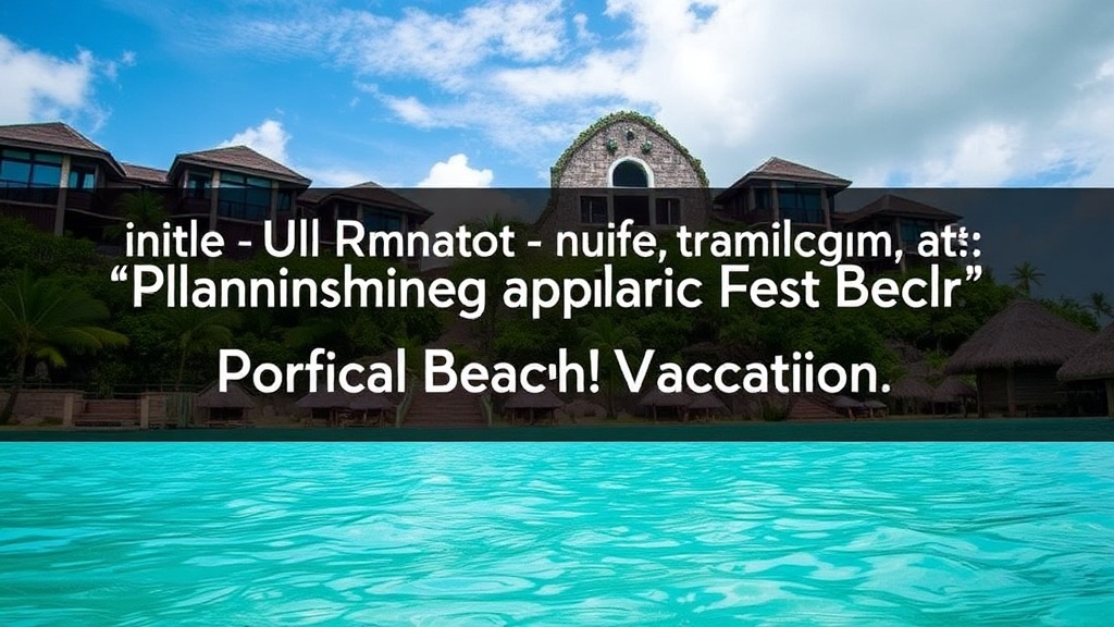 The Ultimate Guide to Planning Your Perfect Tropical Beach Vacation