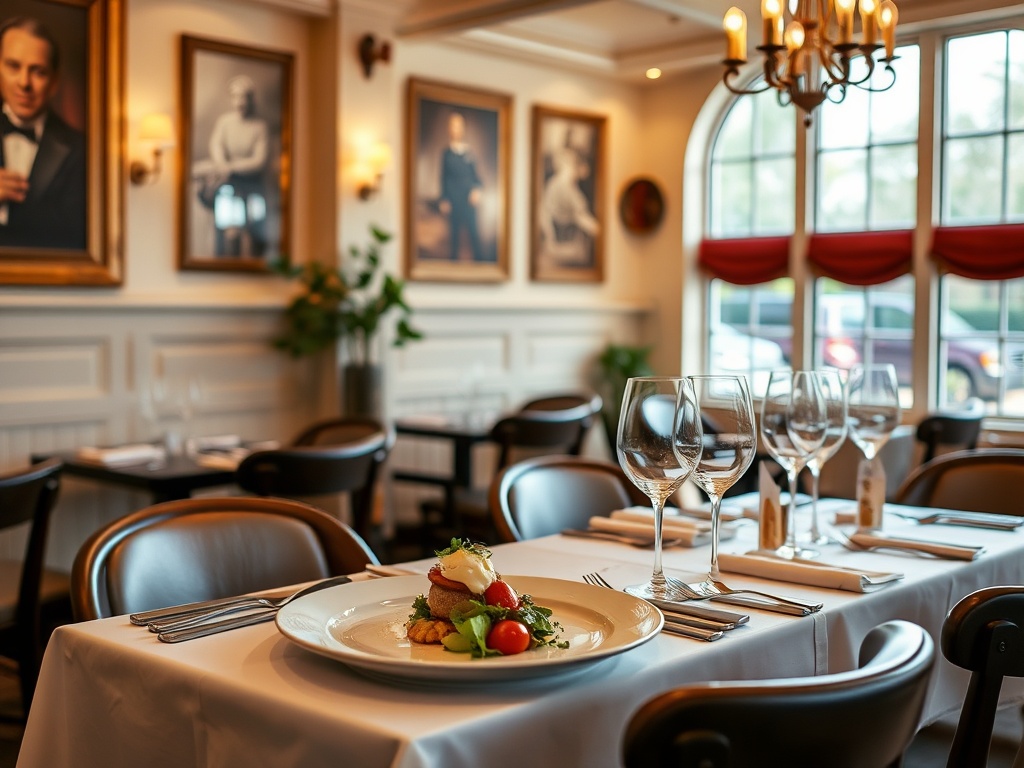 vivid description of elegant French cuisine at Le Petit Gourmet in Beaconsfield