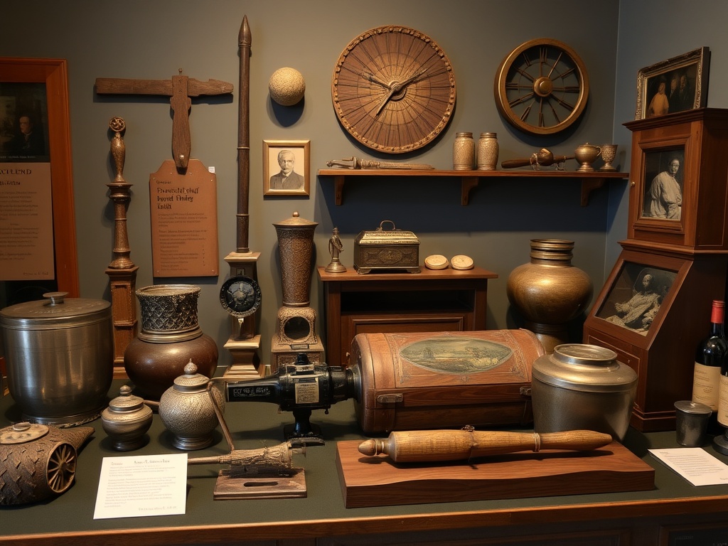 vivid description of historical artifacts at Beaconsfield Museum