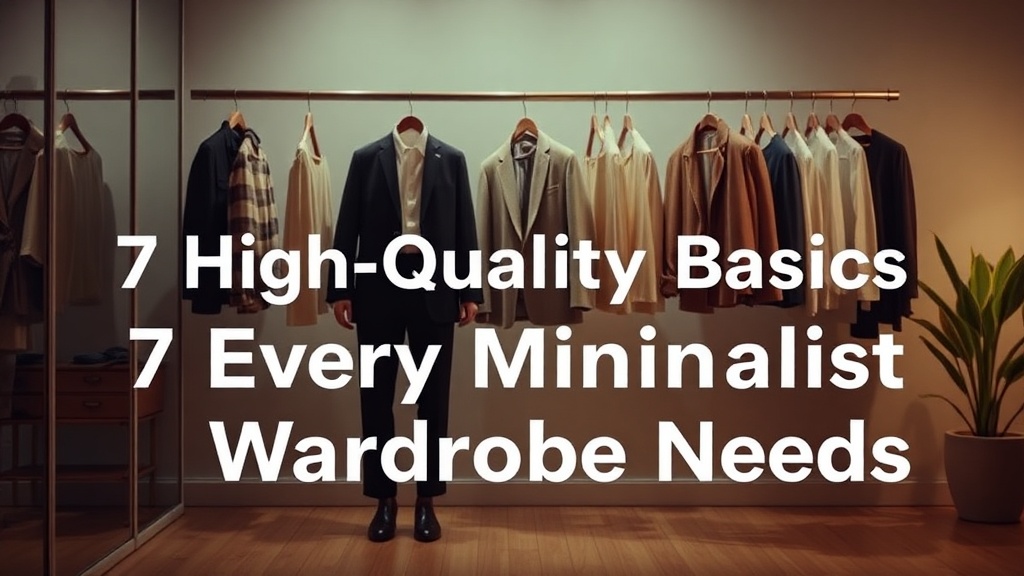 7 High-Quality Basics Every Minimalist Wardrobe Needs