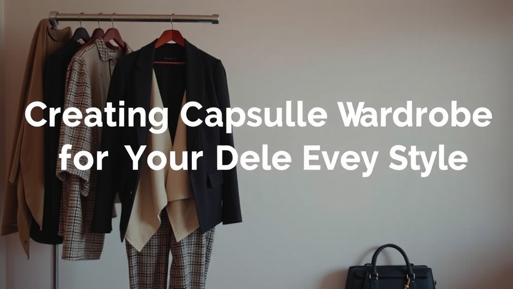 Creating a Capsule Wardrobe for Your Everyday Style