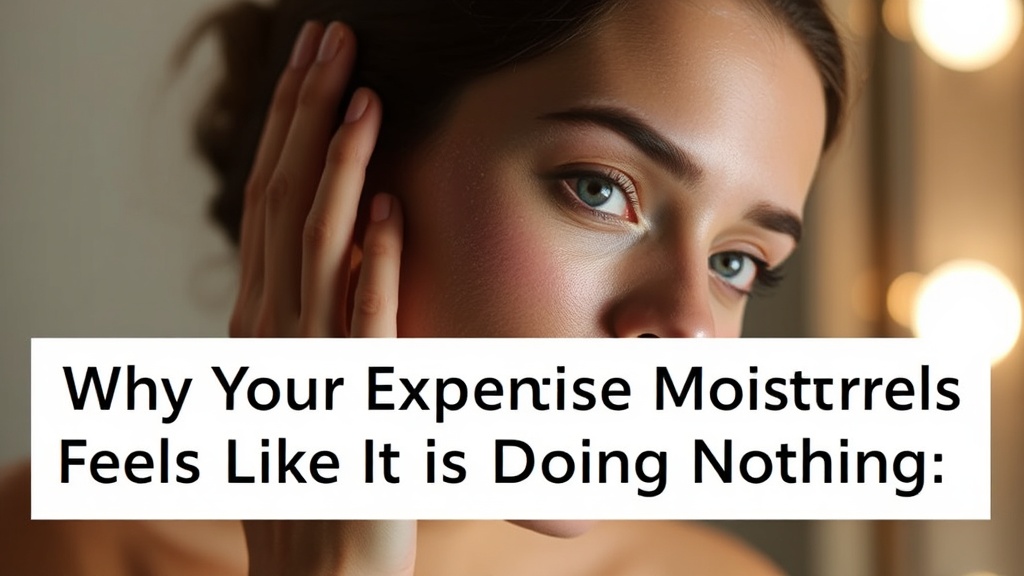 Why Your Expensive Moisturizer Feels Like It Is Doing Nothing