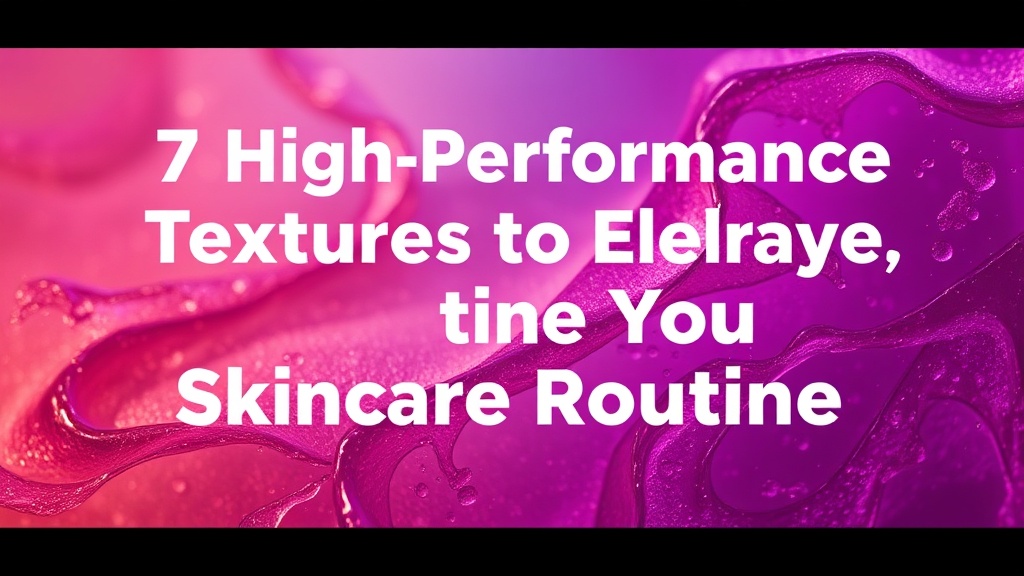 7 High-Performance Textures to Elevate Your Skincare Routine