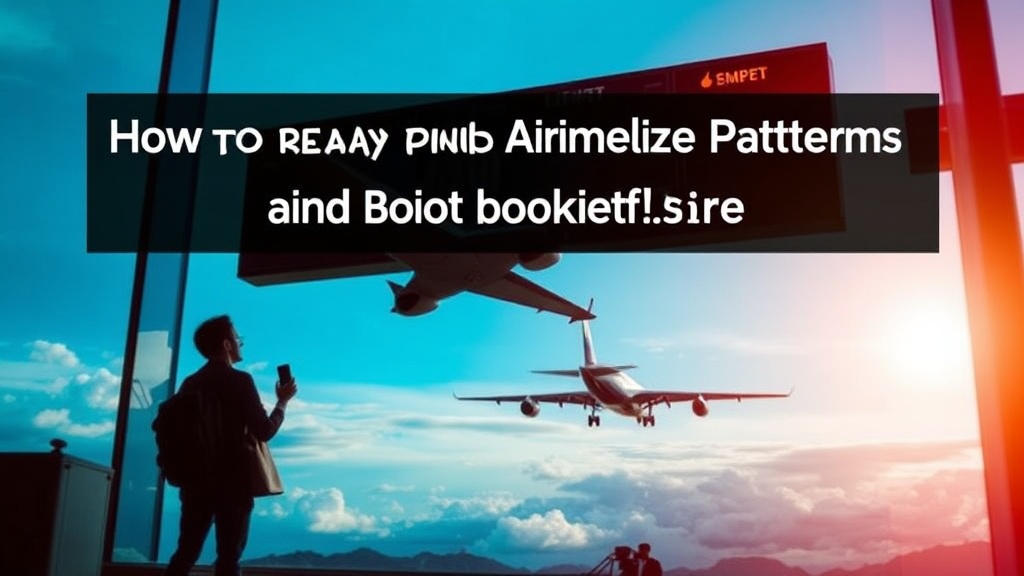 How to Read Airline Pricing Patterns and Book at the Right Time