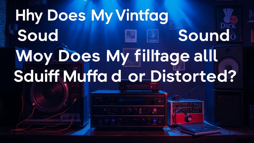 Why Does My Vintage Audio Equipment Sound Muffled or Distorted?
