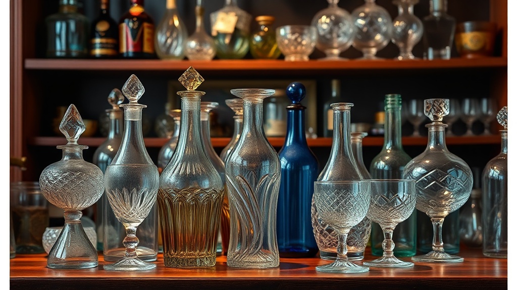 Determining the Value of Vintage Glassware and Bottle Sets