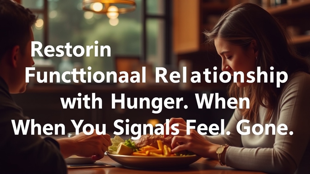 Restoring a Functional Relationship with Hunger When the Signals Feel Gone