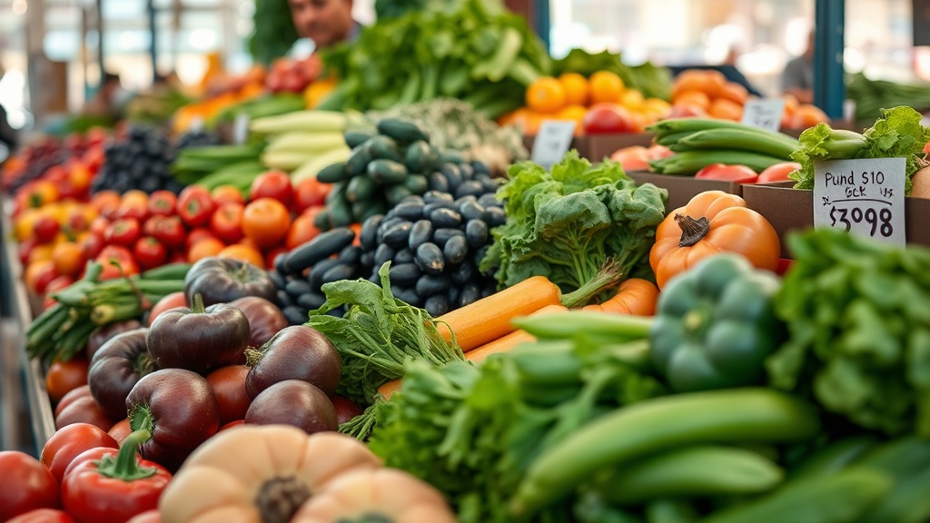 Pick the best local seasonal produce at the market