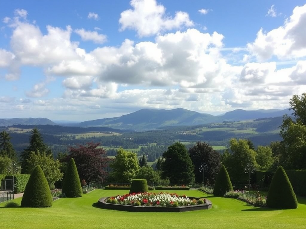 Glenhyrst Gardens with scenic views