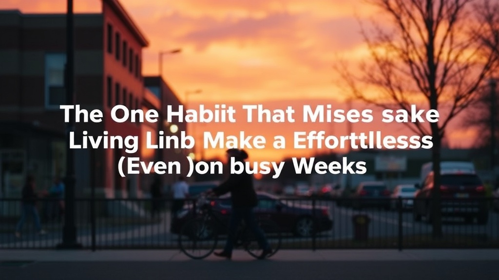 The One Habit That Makes Living in Brockville Feel Effortless (Even on Busy Weeks)