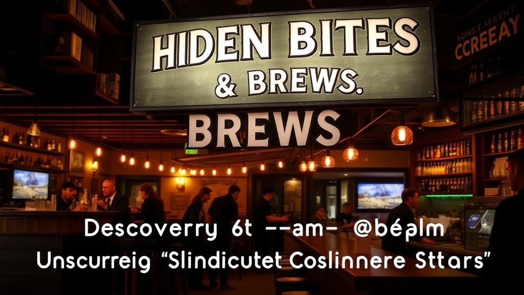 Hidden Bites & Brews: Discovering Bromont's Unsung Culinary Stars