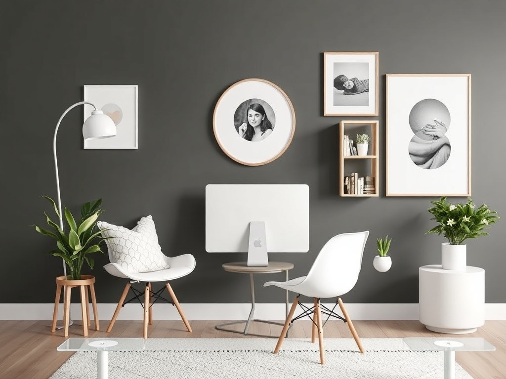 budget planning for home decor, mood board, cost breakdown, minimalist workspace