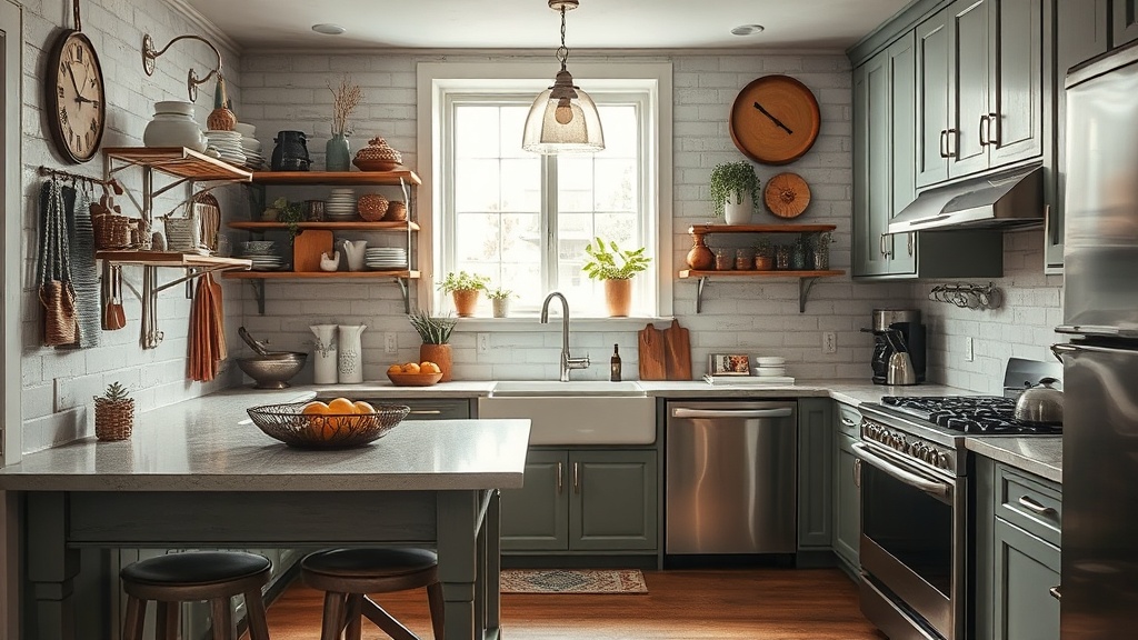 Transforming a Dated Kitchen with Thrifted Metals and Textures