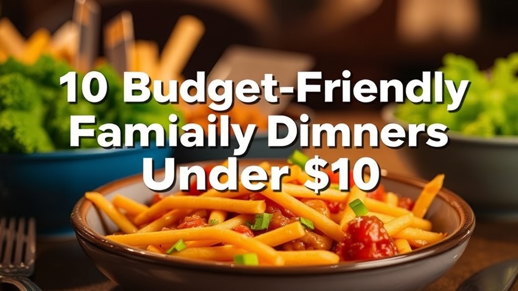 10 Budget-Friendly Family Dinners Under $10