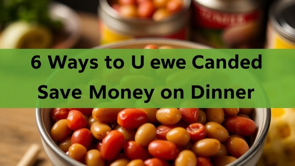 6 Ways to Use Canned Beans to Save Money on Dinner
