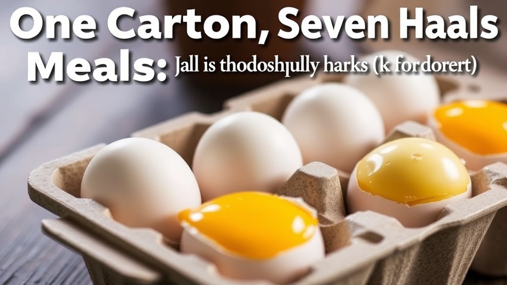 One Carton, Seven Meals: Stretching Eggs Across Your Weekly Menu