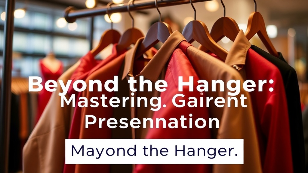 Beyond the Hanger: Mastering Garment Presentation