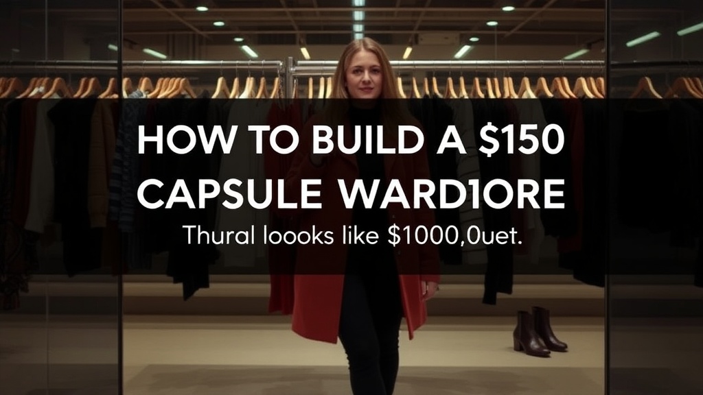 How to Build a $150 Capsule Wardrobe That Looks Like $1,000 (Real Stores, Real Pieces)