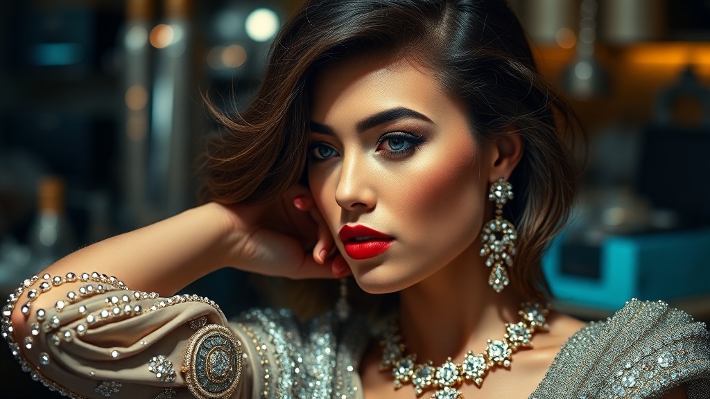 Shiny Metals and Polished Jewelry for a High-End Look