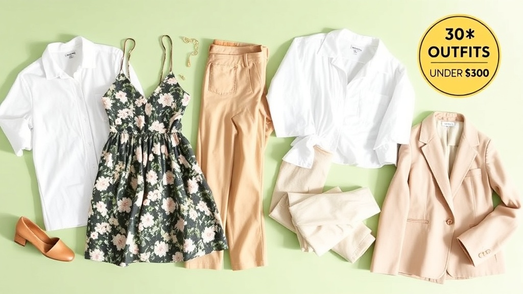 Spring Capsule Wardrobe: 12 Pieces, 30 Outfits, Under $300 Total