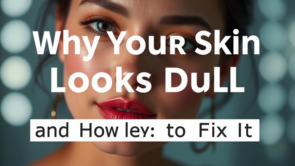 Why Your Skin Looks Dull and How to Fix It