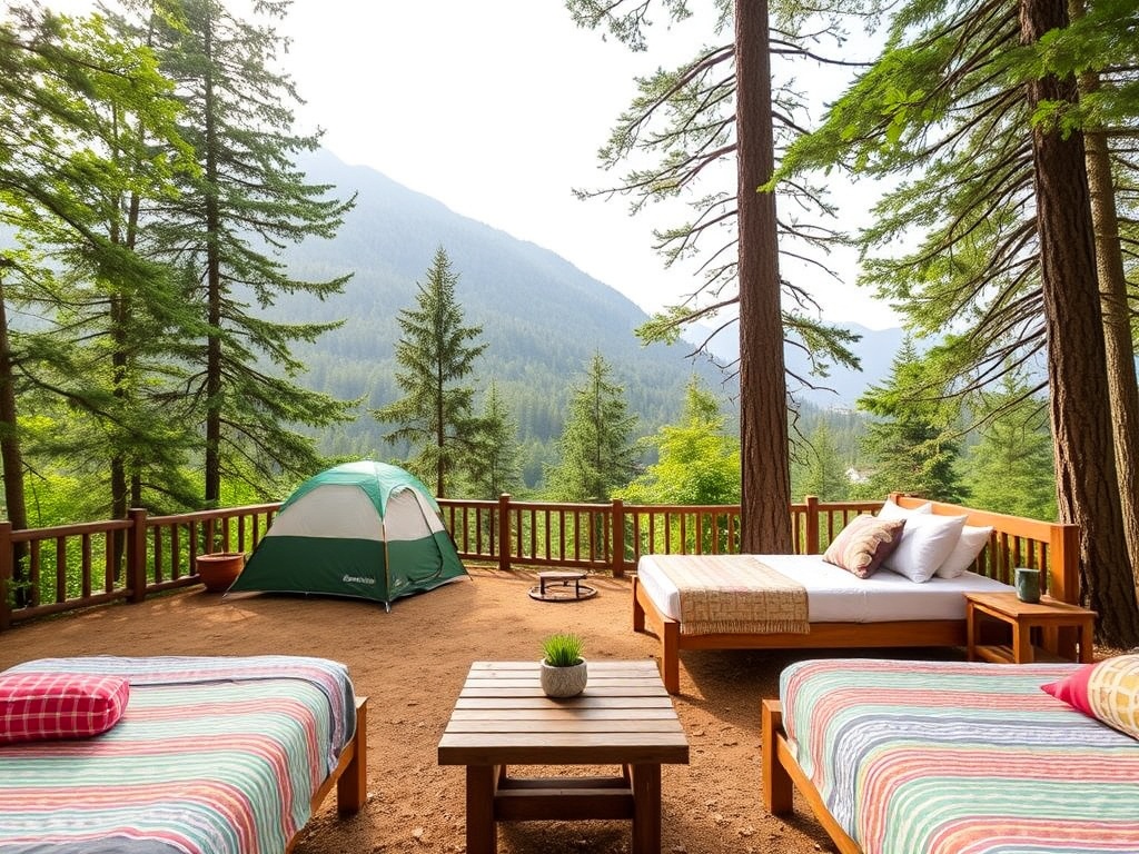 Budget-friendly accommodation options like hostels, campgrounds, and Airbnb