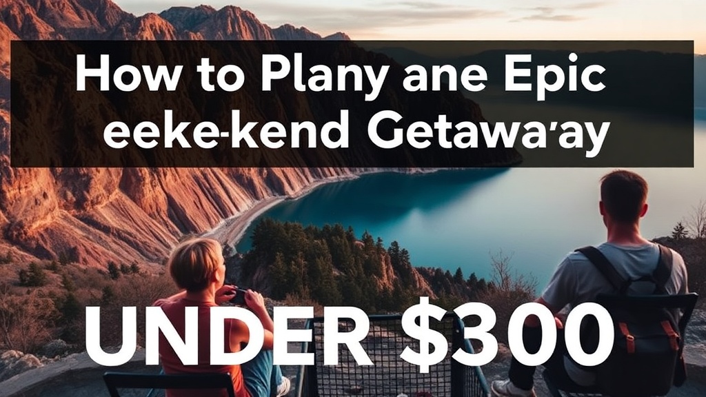 How to Plan an Epic Weekend Getaway for Under $300