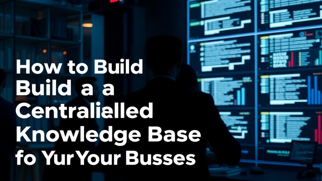 How to Build a Centralized Knowledge Base for Your Business