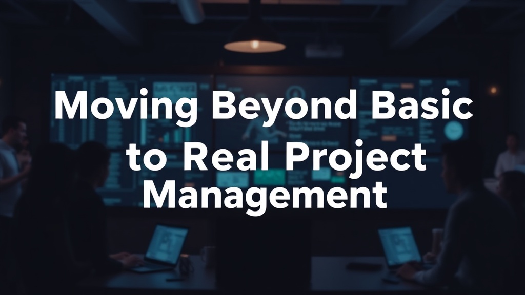 Moving Beyond Basic Task Lists to Real Project Management