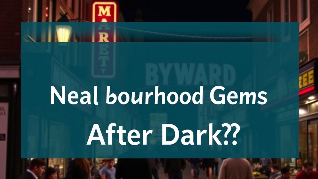 Where Can You Find Real Neighbourhood Gems After Dark in ByWard Market?