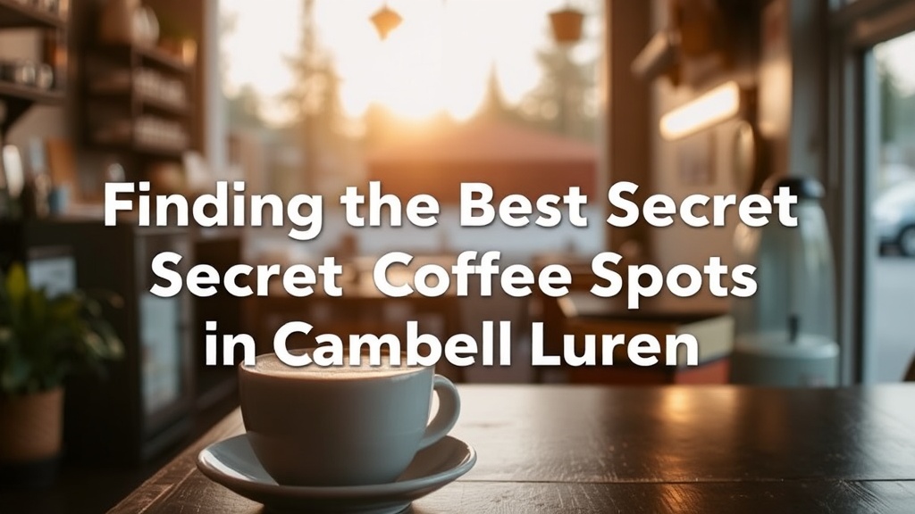 Finding the Best Secret Coffee Spots in Campbell River